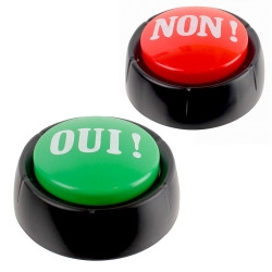 Gadget sonore rigolo : boutons Buzzer Oui et Non - 16,90 €